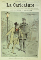 La Caricature 1887 N°369 Paris Nocturne Draner De Bonnières Par Luque GodefroyTrock - Tijdschriften - Voor 1900