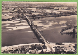 CPSM MONTJEAN Le Pont Sur La Loire Vue Aérienne 49 Maine Et Loire - Autres & Non Classés