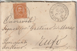 Italy. A204. Pietravairano. 1896. Annullo Gande Cerchio  PIETRAVAIRANO (CASERTA), Su Lettera, Completa Di Testo - Storia Postale