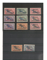 MEMEL 1922 P.A. N° 8/19* Ou (**)  Cote : 19,00 € - Unused Stamps