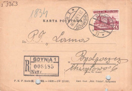 POLAND - POSTCARD 1939 GDYNIA - BYDGOSZCZ / 7043 - Lettres & Documents