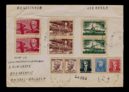 Gc8516 BRAZIL "war Ship Almirante Tamandare 1807-1957" Nat.Foundation Press/ Candido Mariano Rondon 1958 Mailed Anvers - Militaria