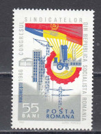 Romania 1966 - 5th Trade Union Congress, Mi-Nr. 2499, MNH** - Nuevos