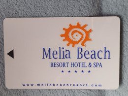 HOTEL KEYS - 2564 - TURKEY - MELIA BEACH - Hotel Keycards