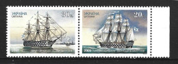 UKRAINE. N°427-8 De 2001. Grands Voiliers. - Ships