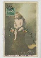 ENFANTS - LITTLE GIRL - MAEDCHEN - Jolie Carte Fantaisie Portrait Fillette Ange " SABOT DE NOEL " - Abbildungen