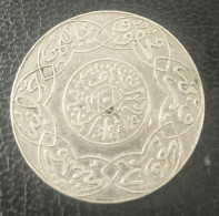 MARRUECOS. AÑO 1318H (1901). 5 DIRHAM PLATA PARIS. PESO 14,4 GR.  REF  A/F - Maroc