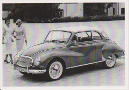 AUTO UNION 1000 COUPÉ DE LUXE DE 1955 - Carte Postale 10X15 CM NEUF - Voitures De Tourisme