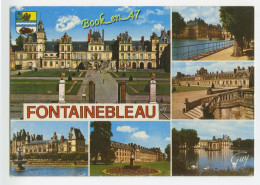 {91822} 77 Seine Et Marne Fontainebleau , Multivues ; Palais : Cour Du Cheval Blanc , Aile Reines Mères , Aile Louis XV - Fontainebleau