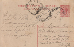 Italy. A204. Elena. 1917. Annullo Guller ELENA (CASERTA), Su Cartolina Postale. Annullo Tondo Riquadrato TUFO (CASERTA) - Poststempel