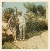 PHOTO ORIGINALE AL 2 - FORMAT 8.8 X 8.8 - ALPES MARITIMES - BIOT - LA VALLEE VERTE - 1970 - Places