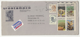 Urostampco Company Letter Cover Posted Air Mail Registered 1981 To Yugoslavia B220310 - Cartas & Documentos