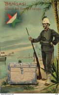 Libia - Cartolina Bauletto "Bengasi, Gloria Dell'Esercito Italiano" - Libye