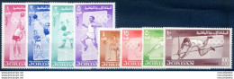 Sport. Olimpiadi Tokyo 1964. Serie + Foglietto. - Jordanië