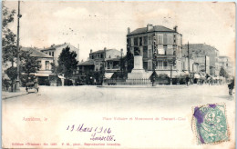 92 ASNIERES - Place Voltaire Et Monument De Durand-Clay - Asnieres Sur Seine