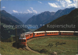 12329688 Rhaetische Bahn Alp-Gruem Puschlav Veltlin  Eisenbahn - Other & Unclassified