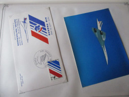 CONCORDE  50 ANS AIR FRANCE + Carte Postale - Concorde