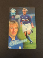 Panini Calcio Calling 1997/98 - Scheda Telefonica Nuova -  31/56 - Jurgen Klinsmann - Deportes