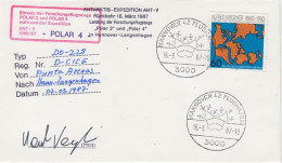 Germany  Polar 4 Flight From Punta Arenas To Hannover-Langenhagen 07.03.1987 (GS169A) - Vols Polaires