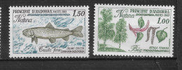 ANDORRE FRANÇAIS N° 311/12 "  FLORE ET FAUNE " - Used Stamps