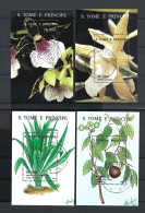 St Tome E Principe 1996 Medicinal Plants S/S Y.T. BF 163AG/AK (0) - Sao Tome Et Principe