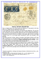 MTM130 - 1855 TRANSATLANTIC LETTER FRANCE TO USA STEAMER UNION THE HAVRE LINE - Marcofilia