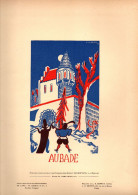 Illustration “Aubade” Exécuté Sur Les Presses Des Etablissements Homeyer à Epinal - Format : 31.5x23.5 Cm - Otros & Sin Clasificación