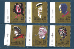 Série Personnages Célèbres 1990 (YT 2649/54) "Grands Noms De La Chanson" - Neufs Sans Trace De Charnière - Unused Stamps