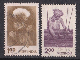 Inde  - 1980  1989 -   Y&T  N °  629  Et  630  Oblitérés - Used Stamps