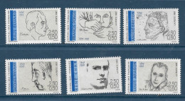 Série Personnages Célèbres 1991 (YT 2681/86) - "Poètes" - Neufs Sans Trace De Charnière - Unused Stamps