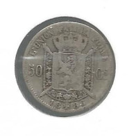 LEOPOLD II * 50 Cent 1886 Frans * Z.Fraai * Nr 12839 - 50 Centimes