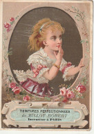 TE 7- CHROMO PUB PRODUITS CHIMIQUES MILLOT ROBERT - CONCESSIONNAIRE SOYMIER , PERIGUEUX- FILLETTE ET BAISER - Sonstige & Ohne Zuordnung