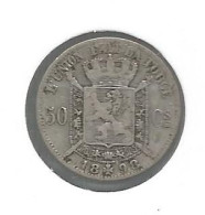 LEOPOLD II * 50 Cent 1898 Frans * Z.Fraai * Nr 12845 - 50 Centimes