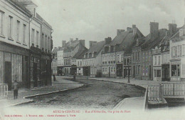 TE 8-(62) AUXI LE CHATEAU - RUE D' ABBEVILLE , VUE PRISE DU PONT - 2 SCANS - Auxi Le Chateau