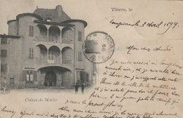 TE 9-(63) THIERS - CHATEAU  DU MOUTIER - 2 SCANS - Thiers