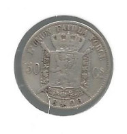 LEOPOLD II * 50 Cent 1898 Frans * Z.Fraai * Nr 12847 - 50 Cent