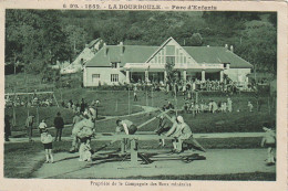 TE 9-(63) LA BOURBOULE - PARC D' ENFANTS - PROPRIETE DE LA COMPAGNIE DES EAUX MINERALES - BALANCOIRE A BASCULE - 2 SCANS - La Bourboule