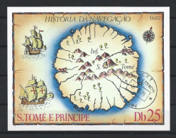 St Tome E Principe 1979 Navigation History S/S BF79  (0) - Sao Tomé Y Príncipe