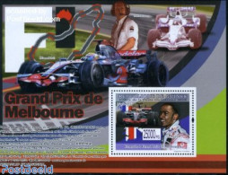 Guinea, Republic 2008 Grand Prix Melbourne S/s, Mint NH, Sport - Transport - Autosports - Sport (other And Mixed) - Au.. - Voitures