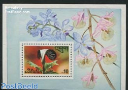 Bhutan 1976 Orchids S/s, Mint NH, Nature - Flowers & Plants - Orchids - Bhoutan