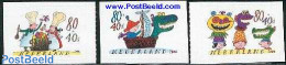 Netherlands 2000 Child Welfare 3v S-a, Mint NH, Transport - Ships And Boats - Art - Children's Books Illustrations - Nuevos