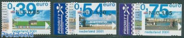 Netherlands 2001 Euro Stamps With Country Views 3v S-a, Mint NH, Sport - Transport - Various - Cycling - Ships And Boa.. - Ongebruikt