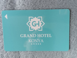 HOTEL KEYS - 2574 - TURKEY - GRAND HOTEL KONYA - Hotelsleutels (kaarten)