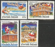 Norfolk Island 1990 Christmas 4v, Mint NH, Religion - Christmas - Noël