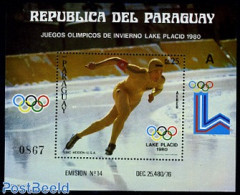 Paraguay 1980 Eric Heiden S/s (A Or B On Border), Mint NH, Sport - Olympic Winter Games - Skating - Paraguay