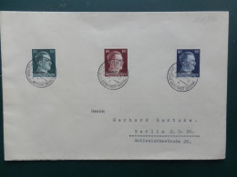 GROOT FORMAAT  LOT13  /   LETTRE  ALLEMAGNE TIMBRES HITLER SURCHARGE UKRAINE 1943 - Occupation 1938-45