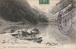 TE 15-(65) ENVIRONS DE CAUTERETS - LE LAC DE GAUBE ET LE VIGNEMALE - CANOTEURS - TAMPON LAC DE GAUBE ( AOUT 1907 ) - Altri & Non Classificati