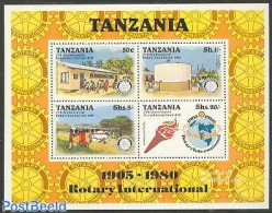 Tanzania 1980 Rotary Club S/s, Mint NH, Health - Nature - Transport - Various - Health - Water, Dams & Falls - Aircraf.. - Airplanes