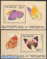 Tanzania 1988 Butterflies 2 S/s, Mint NH, Nature - Butterflies - Tansania (1964-...)