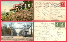 ** FLORAL  TERRACE  AT  RESIDENCE  OF  ( BORAX )  SMITH  1911  +  MONTGOMERY  CEMETERY  NORRISTOWN  1912 ** - Oakland